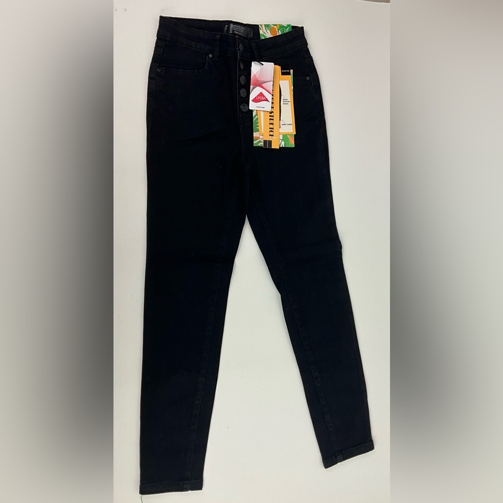 Monkey Ride Junior Jeans Black Soft Stretch Jeans Mid Rise Ankle Length NWT